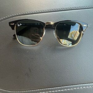 Ray-Ban Black and Gold Frame